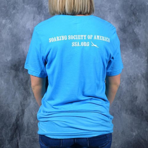 Head In Clouds Blue Soaring T Shirt Back blue t-shirt