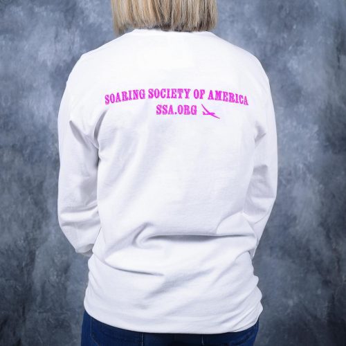 Head In Clouds White Soaring Long Sleeve Back white long sleeve