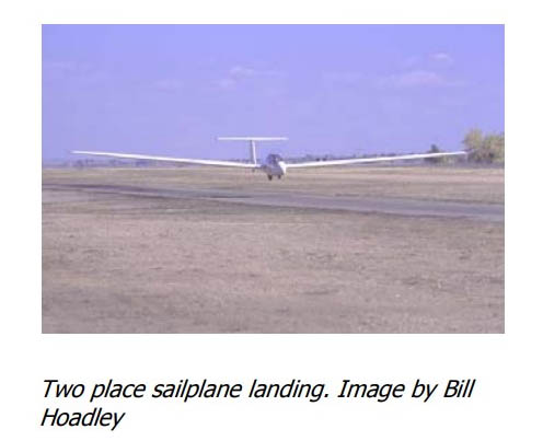 sailplane landing Sailplane Landing